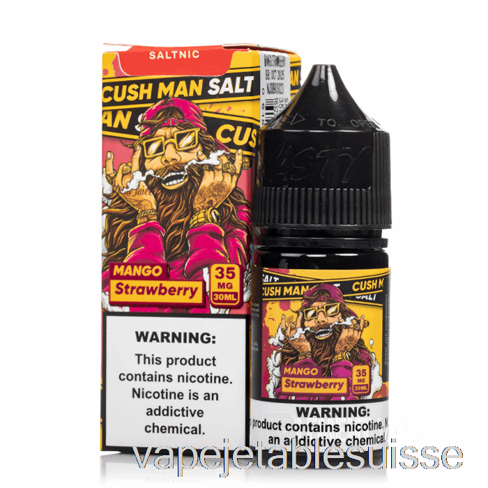 Vape Suisse Cush Man - Mangue Fraise - Méchant Sel - 30ml 50mg